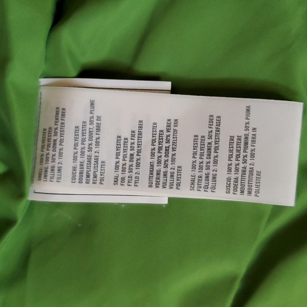 Hollister hooded puffer vest navy lime green - Picture 7 of 8